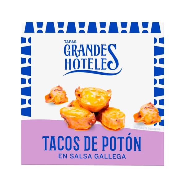 GRANDES HOTELES Tacos de potón en salsa gallega 72 g. - 0.07 kg - Imagen del producto en Findit