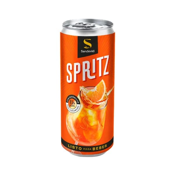 SANDEVID Aperitivo italiano (spritz) a base de vino espumoso y botánicos lata 25 cl. - 0.25 l - Imagen del producto en Findit