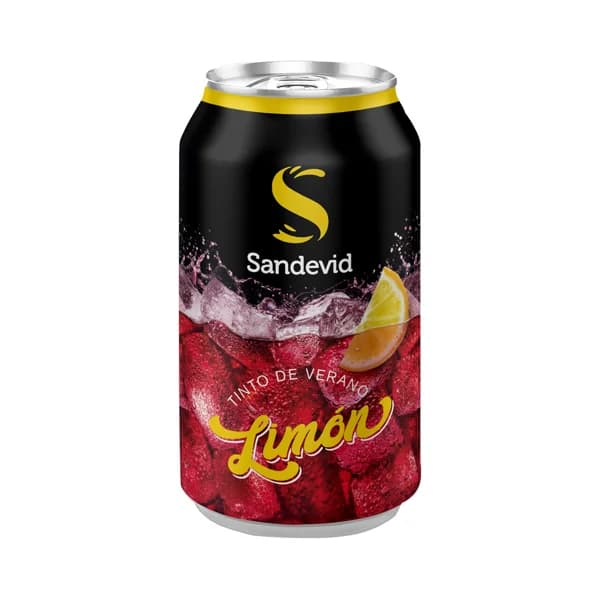 SANDEVID Tinto de verano con un toque de limón lata 33 cl. - 0.33 l - Imagen del producto en Findit