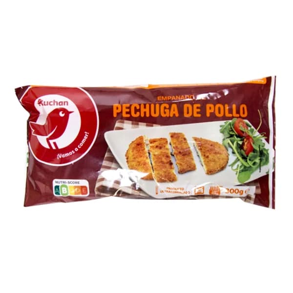 AUCHAN Empanado de pechuga de pollo 300 g. Producto Alcampo - 0.3 kg - Imagen del producto en Findit