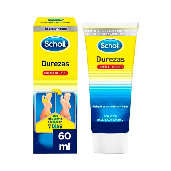 SCHOLL Crema para pies antidurezas, con ácido salicílico y láctico 60 ml. - 0.06 l - Imagen del producto en Findit
