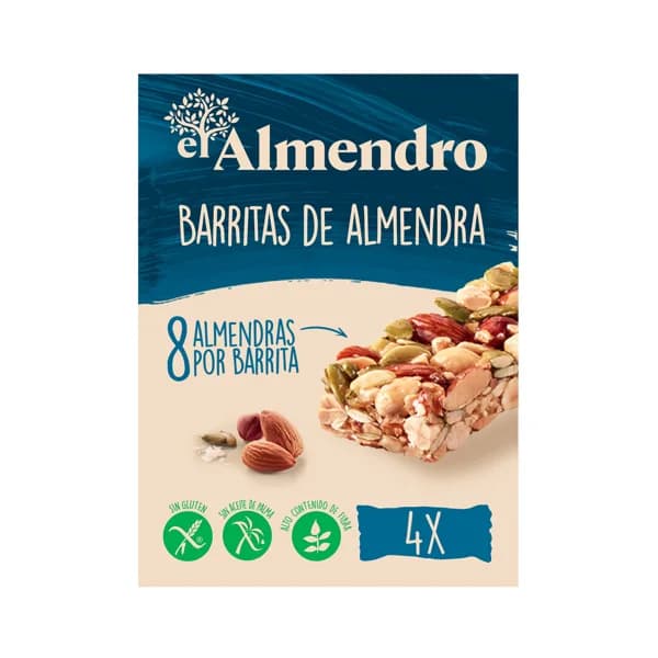EL ALMENDRO Barritas de almendra a la sal 4 uds x 84g. - 0.08 kg - Imagen del producto en Findit