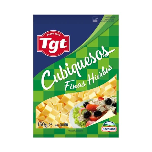 TGT Queso para ensalada con finas hierbas TGT CUBIQUESOS 150 g. - 0.15 kg - Imagen del producto en Findit