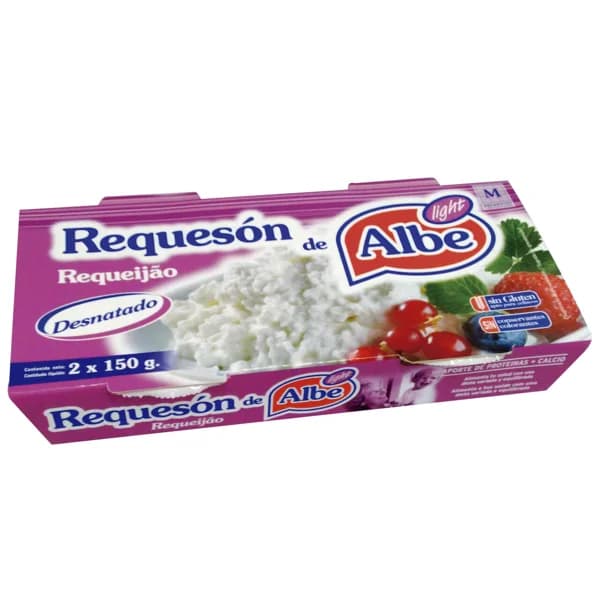 ALBE Requesón light ALBE packs 2 uds. x 150 g. - 0.3 kg - Imagen del producto en Findit