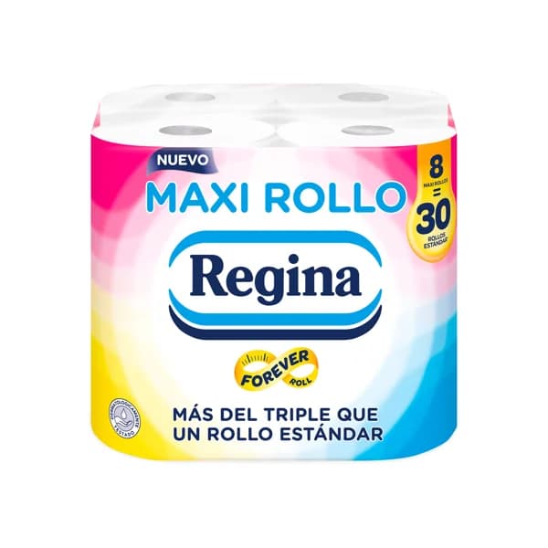 REGINA Papel higiénico maxi 8 rollos - 1 ud - Imagen del producto en Findit