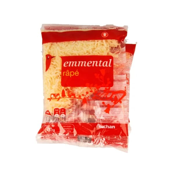 AUCHAN Queso rallado Emmental 70 g. pack de 3 uds. Producto Alcampo - 0.21 kg - Imagen del producto en Findit