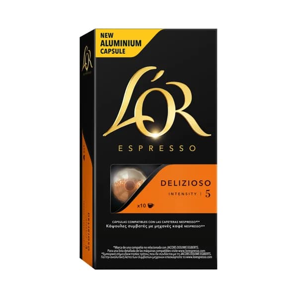 L'OR ESPRESSO Café en cápsulas Delizioso I4, 10 uds. - 0.05 kg - Imagen del producto en Findit