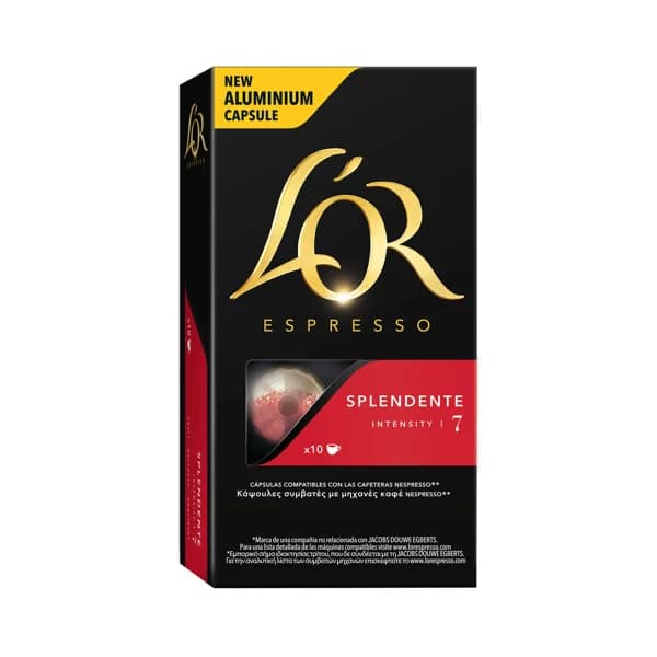 L'OR Espresso Café Splendente I7 en cápsulas compatibles con Nespresso 10 uds. - 0.05 kg - Imagen del producto en Findit