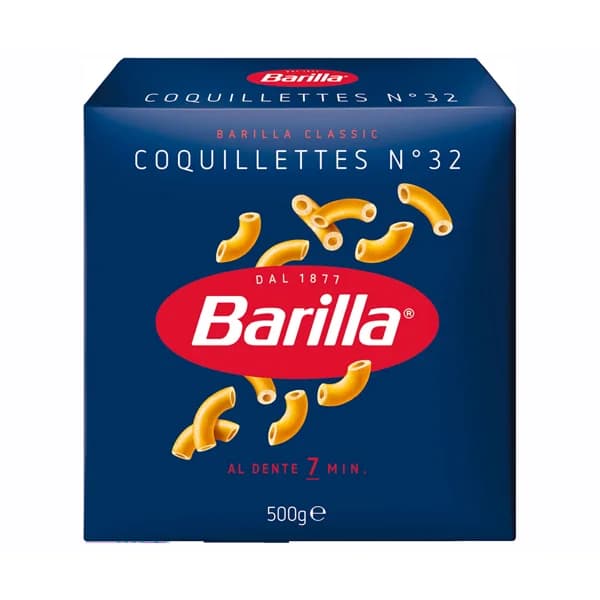BARILLA Pasta coquillettes 500 g. - 0.5 kg - Imagen del producto en Findit