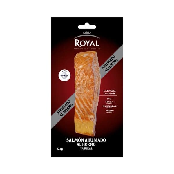 ROYAL Salmon ahumado al horno 125 g. - 0.13 kg - Imagen del producto en Findit