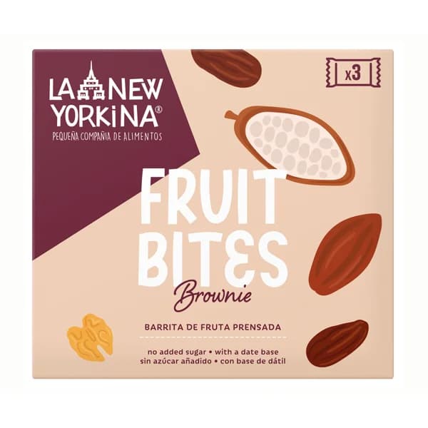 LA NEWYORKINA Barrita de fruta prensada brownie la newyorkina 105 g. - 0.11 kg - Imagen del producto en Findit