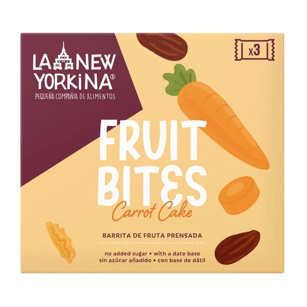 LA NEWYORKINA Barrita de fruta prensada carrot cake 105 g. - 0.11 kg - Imagen del producto en Findit