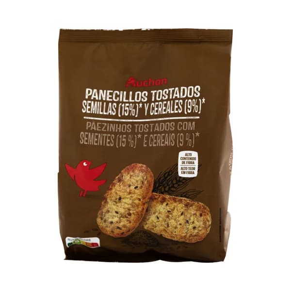 PRODUCTO ALCAMPO Panecillos tostados con semillas (15%) y cereales (9%) 200 g. - 0.2 kg - Imagen del producto en Findit