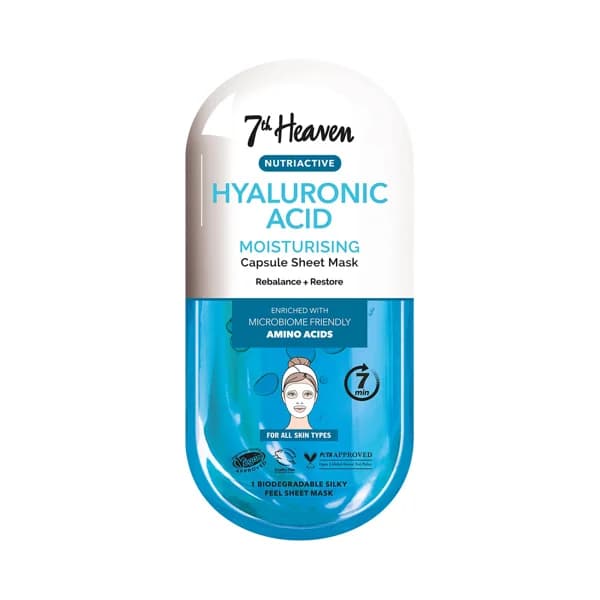 7TH HEAVEN Nutriactive Mascarilla facial hidratante con ácido Hialurónico, para todo tipo de pieles. - 1 ud - Imagen del producto en Findit