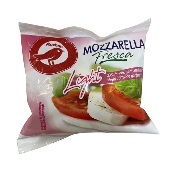AUCHAN Mozzarella light 125 g. Producto Alcampo - 0.13 kg - Imagen del producto en Findit