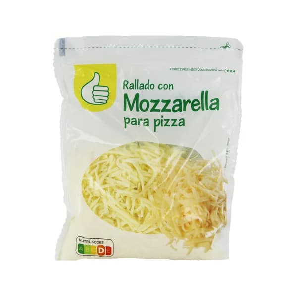 PRODUCTO ECONÓMICO ALCAMPO Queso rallado con mozzarella 200 g. - 0.2 kg - Imagen del producto en Findit