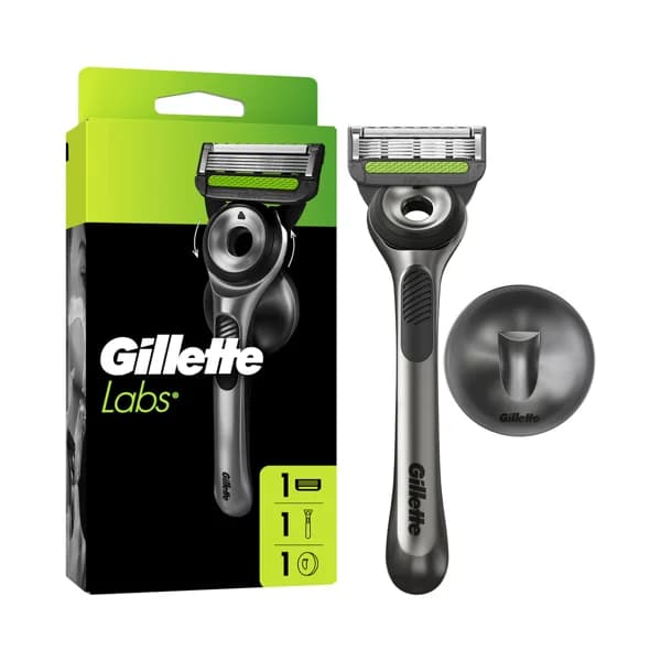 GILLETTE Labs Maquinilla de afeitar con cabezal pivotante de 5 hojas  + colgador de pared. - 1 ud - Imagen del producto en Findit
