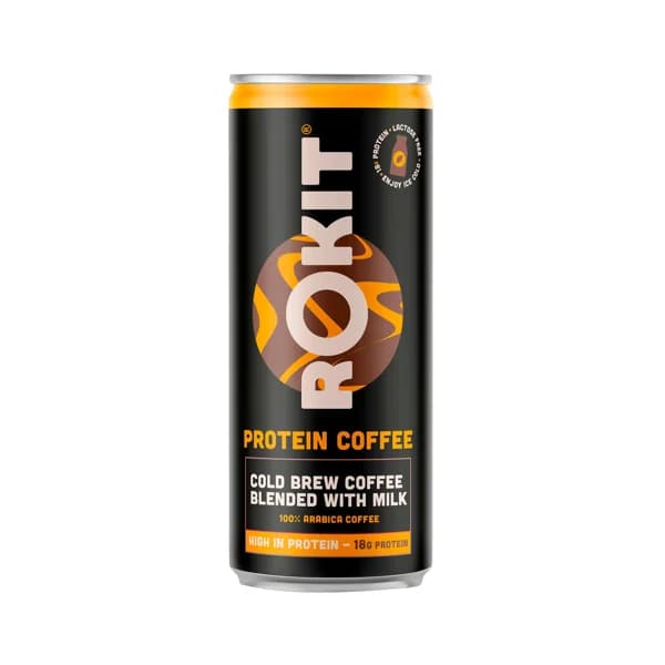 ROKIT Protein cold brew Café con leche sin lactosa 250 ml. - 0.25 l - Imagen del producto en Findit
