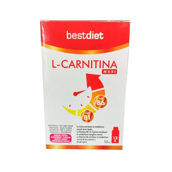BEST DIET L-carnitina maxi 12 sticks 120 ml. - 0.12 l - Imagen del producto en Findit