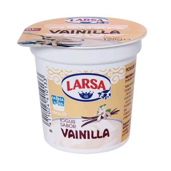 LARSA Yogur con sabor a vainilla envase de 125 gr - 0.13 kg - Imagen del producto en Findit