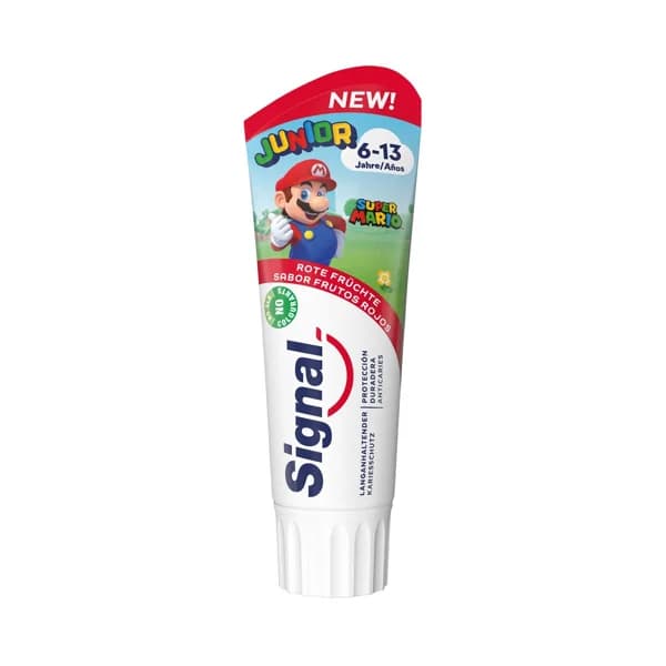 SIGNAL Junior Pasta de dientes infantil (6 a 13 años) sabor a frutos rojos 75 ml. - 0.08 l - Imagen del producto en Findit