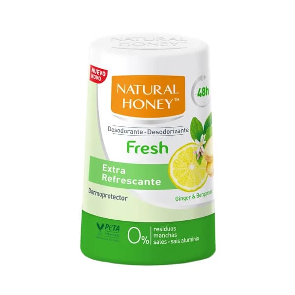 NATURAL HONEY Fresh Desodorante roll on unisex, aroma a gengibre y bergamota 50 ml. - 0.05 l - Imagen del producto en Findit