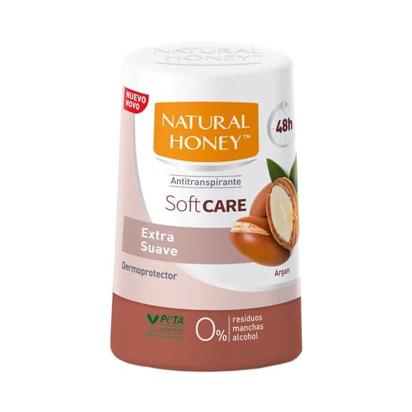 NATURAL HONEY Soft care Desodorante roll on unisex, extra suave. aroma a argán 50 ml. - 0.05 l - Imagen del producto en Findit