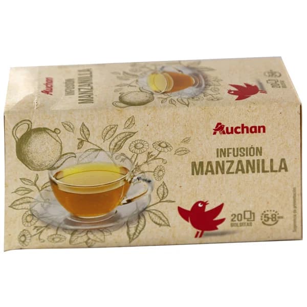PRODUCTO ALCAMPO Infusión de manzanilla 20 bolsitas. - 1 ud - Imagen del producto en Findit
