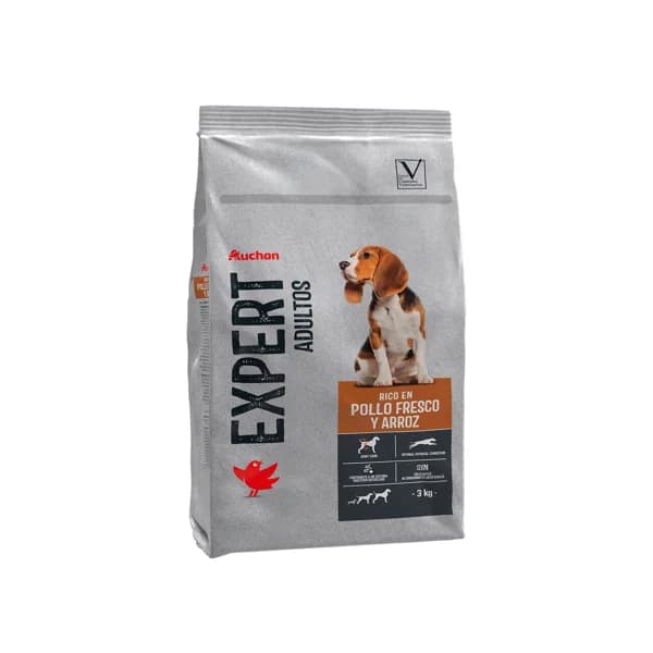 PRODUCTO ALCAMPO Alimento de perro seco de pollo y arroz expert 3 kg. - 3 kg - Imagen del producto en Findit