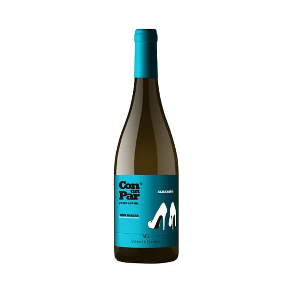CON UN PAR  Vino blanco albariño con D.O. Rías Baixas botella 75 cl. - 1 ud - Imagen del producto en Findit