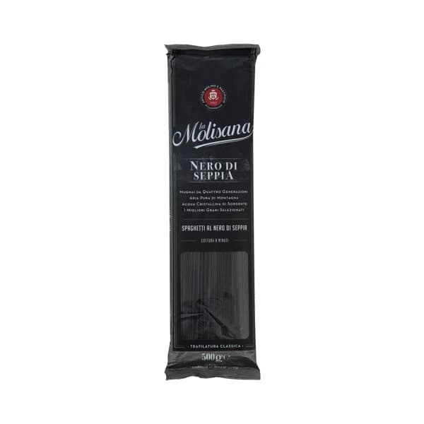 LA MOLISANA Spaghetti negro con tinta de calamar 500 g. - 0.5 kg - Imagen del producto en Findit