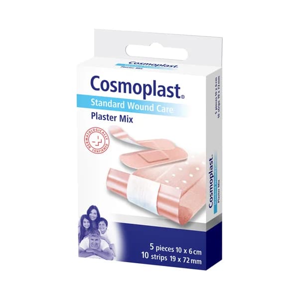 COSMOPLAST Apositos textiles con almohadilla altamente absorbente COSMOPLAST 15 uds. - 1 ud - Imagen del producto en Findit