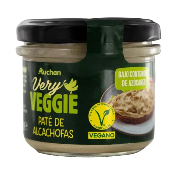 PRODUCTO ALCAMPO Paté vegano de alcachofas con bajo contenido en azúcares 110 g. - 0.11 kg - Imagen del producto en Findit