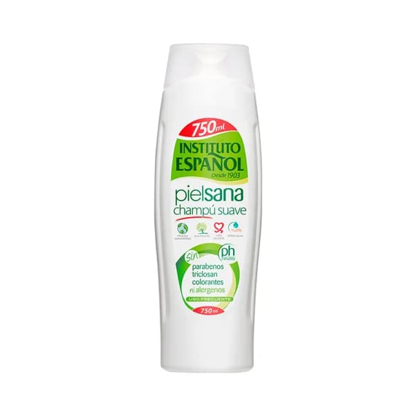 INSTITUTO ESPAÑOL Champú suave de uso frecuente INSTITUTO ESPAÑOL Piel sana 750 ml. - 0.75 l - Imagen del producto en Findit