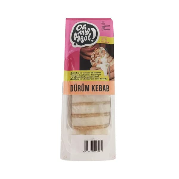OH MY MEAL! Flauta durum kebab individual 220 g. - 0.22 kg - Imagen del producto en Findit
