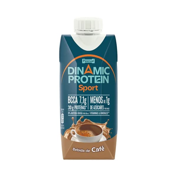 PASCUAL Dinamic protein sport Bebida de café con alto contenido en proteínas (30 g.) 330 ml. - 0.33 l - Imagen del producto en Findit