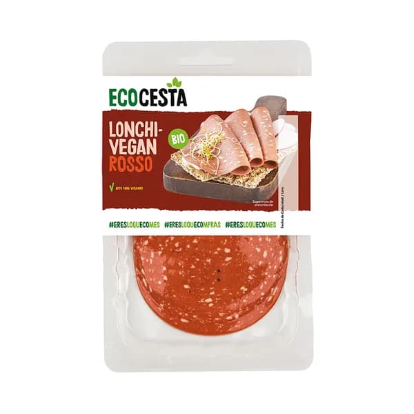 ECOCESTA Lonchas veganas ecológicas con  sabor a salami 100 g. - 0.1 kg - Imagen del producto en Findit