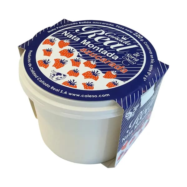 CAÑADA REAL Nata pasteurizada batida y azucarada CAÑADA REAL 220 g. - 0.22 kg - Imagen del producto en Findit