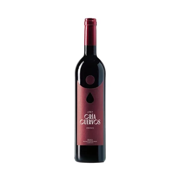 CRIA CUERVOS  Vino tinto crianza con D.O. Ca. Rioja botella de 75 cl. - 1 ud - Imagen del producto en Findit