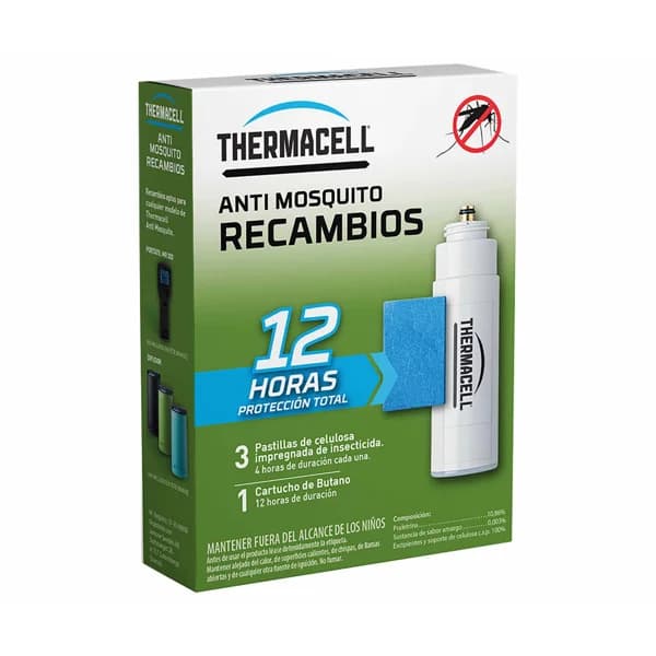 Recambio 12h de protección antimosquitos, THERMACELL. - 1 ud - Imagen del producto en Findit