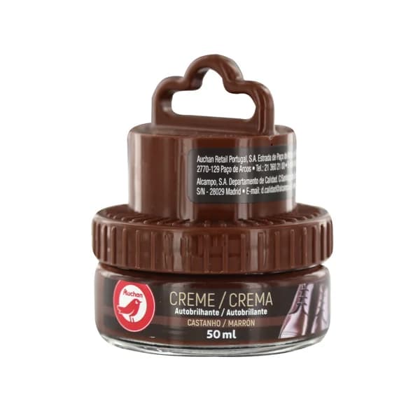 PRODUCTO ALCAMPO Crema con aplicador autobrillante para calzado marrón, 50 ml. - 0.05 l - Imagen del producto en Findit