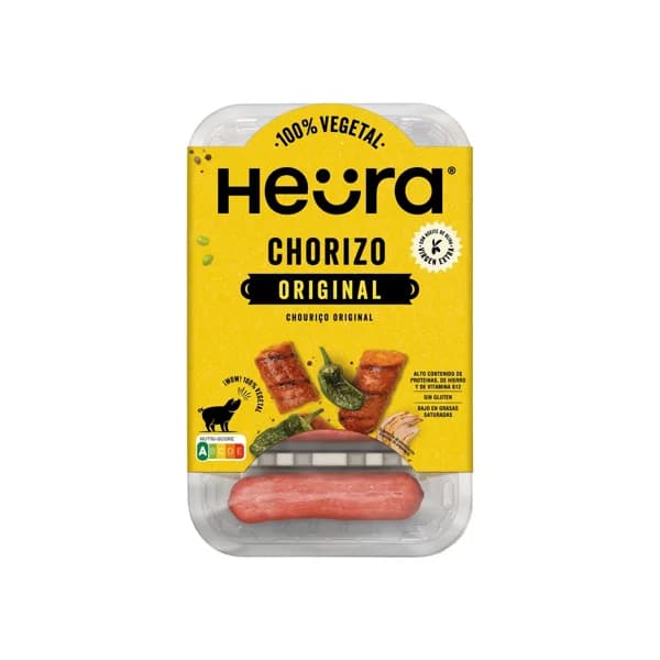 HEÜRA Chorizos vegetales a base de proteína de soja HEÜRA 4 uds. - 0.22 kg - Imagen del producto en Findit