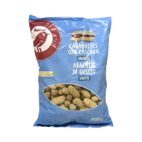 PRODUCTO ALCAMPO Cacahuetes con cáscara salados PRODUCTO ALCAMPO 500 g. - 0.5 kg - Imagen del producto en Findit