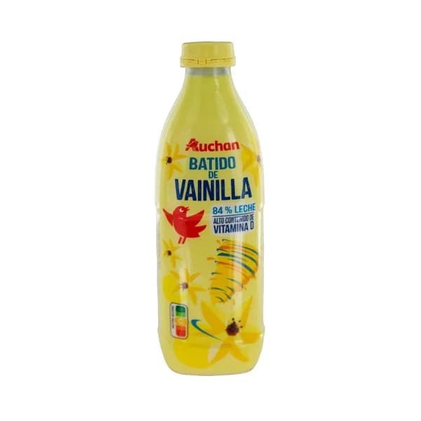 AUCHAN Batido de vainilla, elaborado con un 88% de leche 1 l. Producto Alcampo - 1 l - Imagen del producto en Findit