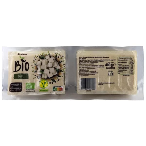 ALCAMPO ECOLÓGICO Tofu procedente de agricultura biológica 2 x 200 g. - 0.4 kg - Imagen del producto en Findit