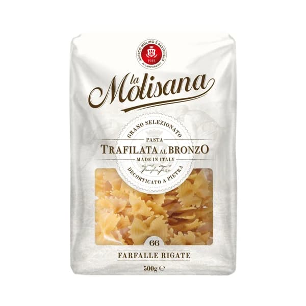 LA MOLISANA Farfalle rigate 500 g. - 0.5 kg - Imagen del producto en Findit