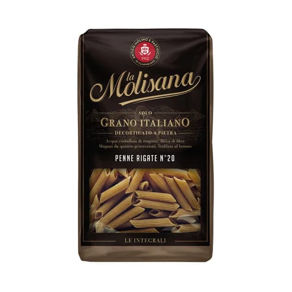 LA MOLISANA Penne rigate nº 20 integrales (pasta seca) 500 g. - 0.5 kg - Imagen del producto en Findit
