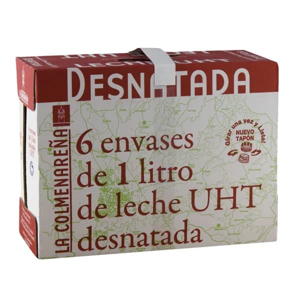 LA COLMENAREÑA Leche desnatada 6 x 1l. - 6 l - Imagen del producto en Findit