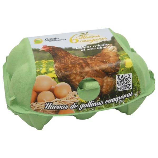 VIRGEN DEL ROSARIO Huevos de gallinas camperas 6 uds. - 1 ud - Imagen del producto en Findit