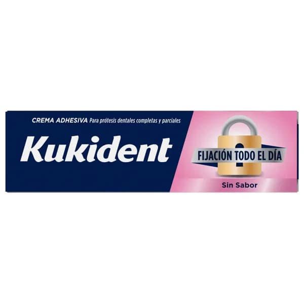 KUKIDENT Fijador para protesis dentales completas y parciales, sin sabor 35 g - 1 ud - Imagen del producto en Findit